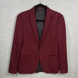ZARA Men’s Burgundy Suit Blazer | Slim Fit | AW18 | Suit’s Collection